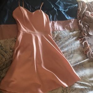 Peach Skater Dress